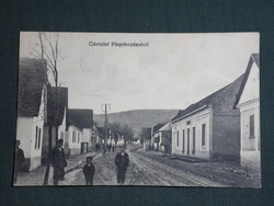 Képeslap,Püspöknádasd,Mecseknádasd,Főutca látkép részlet,Gebhardt Ferenc kiadás,1920-