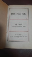 Tolsztoj Háború ás béke ll.kötet 1907.