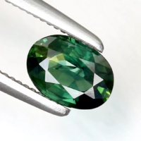 0.54ct 5.9x4.2mm Gyönyörű Kékeszöld Zafír Ékkő, High-End minőség
