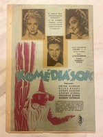 Komédiások, filmplakát (1941)