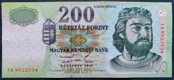 200 Forint 1998 FB, F+-VF.