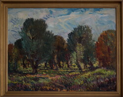 Gyula Gera painting, landscape