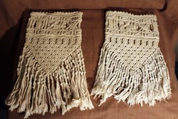 2 db régi makramé