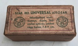 Kb.1930-40. - EGB Universal ajtózár karton doboza