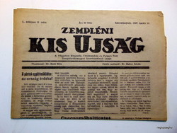 1947 április 13  /  ZEMPLÉNI KIS UJSÁG  /  Születésnapra!? EREDET ÚJSÁG! Ssz.:  22237