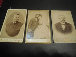 Veszprémi portré kabinet fotók 1880- 1900  körül  Becske A.