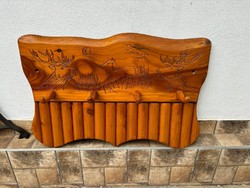 Beautiful Wooden Deer Coat Hook - Hunting Theme