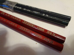 Grafit ceruzák a 60 as évekből   A W  Faber  / Dessin / 1386 N o 3 . 2 db. és Merkur  G-11 BB....2db