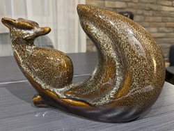 Kerámia róka figura
