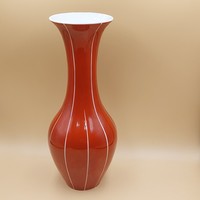 Retro  Metzler & Ortloff  Porcelán csíkos váza