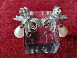 Versailles Bow pearl earing