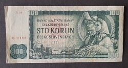 Csehszlovákia - 100 korona 1961