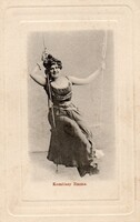 Képeslap: Színészek, Komlóssy Emma. 1900.
