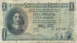 1 font pound 1951.12.01. Dél Afrika South African Ritka