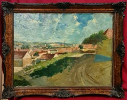 Balla Béla (1882 - 1965) : Nagybánya látképe