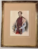 Joseph Kriehuber ---Császári katona, 1850--