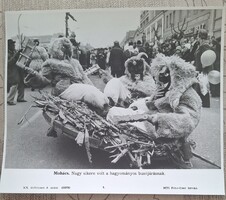 MTI fotó  ,  kép  Mohács  busójárás  1980