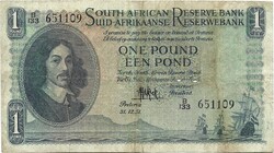 1 font pound 1951.12.31. Dél Afrika South African Ritka