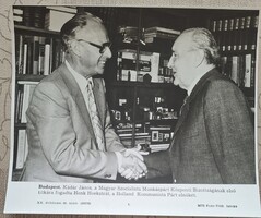 MTI fotó  Kádár János  az MSZMP  első titkára fogadta Henk Hoekstrát  1980