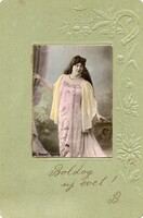 Képeslap: Színészek, Haraszti Hermina 1904.