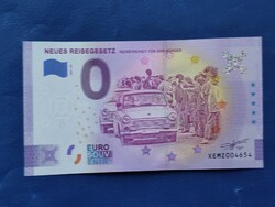 NÉMETORSZÁG 0 EURO 2021 NDK UTAZÁSI TÖRVÉNY TRABANT! UNC! RITKA EMLÉKPÉNZ!