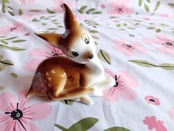 2500/34 Visztonylag ritka Grafenthal német porcelán őz, őzike figura
