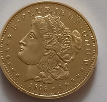 USA MORGAN aranyozott érme REPLIKA