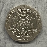 Egyesült Királyság - 20 Pence 2004.