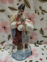 2500/13 Polonne ukrán porcelán szerelmespár figura