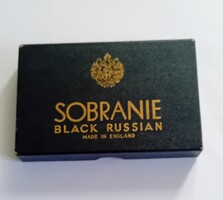 Sobraine Black Russian cigarettadoboz, angol, 1967-es, ritkaság