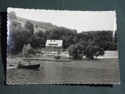 Képeslap,Abaliget,Turistaszálló,cseppkőbarlang,csónakázótó látkép,részlet, 1961-