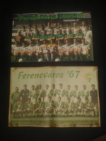 Két db fradi poszter ( 1967 és 1995 évi bajnokcsapat )