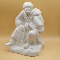 Ritka gyűjtői Aquincum porcelán juhász figura