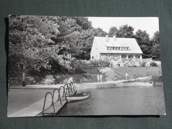 Képeslap,Abaliget,Turistaszálló,cseppkőbarlang,csónakázótó látkép,részlet, 1971-