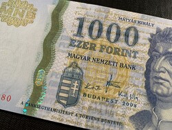 *** RITKA UNC 2008-as zöld biztonsági csíkos 1000 ft ***