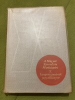 A Magyar szocialista munkáspárt X. Kongresszusának jegyzőkönyve.