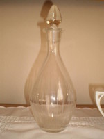 Csiszolt likőrös üveg