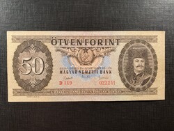 ***  1951 -es Rákosi címeres 50 forint EF 1xhajtott ***