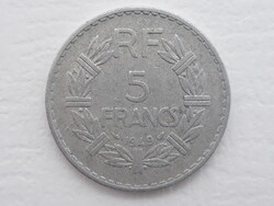 5 Francs 1949 érme, alumínium fémpénz - Franciaország 5 Francs 1949 pénzérme