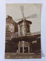 Antik francia képeslap Párizs Moulin Rouge