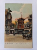 Antik francia képeslap Párizs Moulin Rouge Place Blanche
