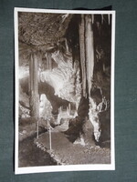 Képeslap,Aggtelek,cseppkőbarlang,Utrészlet a Vöröstói szakasznál látkép,részlet, 1930-