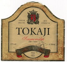 Boros címke: Tokaji Szamorodni.