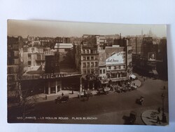 Antik francia képeslap Párizs Moulin Rouge Place Blanche