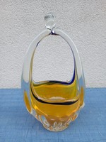Bohemia Czech Basket Vase.. Hana Machovska - Negotiable