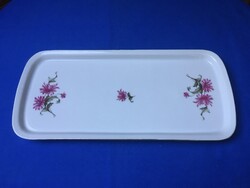 Régi szegfű mintás Alföldi porcelán süteményes tálca