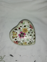 Zsolnay pillangós szív alakú bonbonier  A