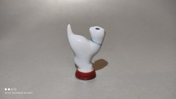 Hollóházi porcelán mini cica csikknyomó cica macska