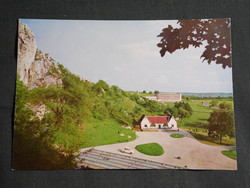 Képeslap,Aggtelek nemzeti park,Jósvafő cseppkőbarlang bejárata,bisztró,szálló látkép,részlet,1981-