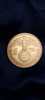Horogkeresztes ezüst birodalmi 2 Márka 1937. "J" (21)